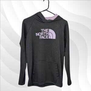 2/$20 The North Face Gray Hooded Sweatshirt Size L Casual Outdoor Hoodie